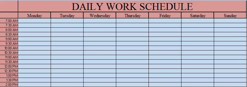 Excel Employee Schedule Template from exceldatapro.com