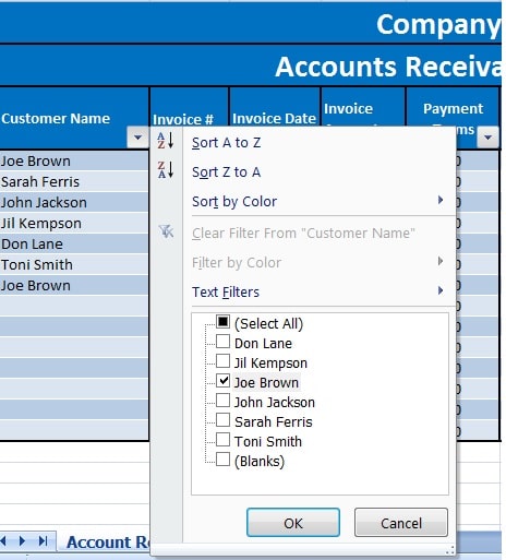 Pde Chart Of Accounts