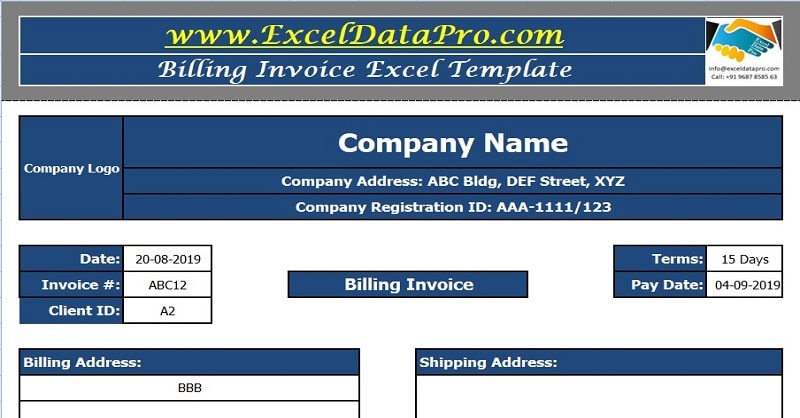 invoice and inventory managemnt tool exel preadshet