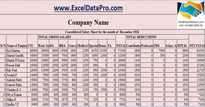 working with excel templates