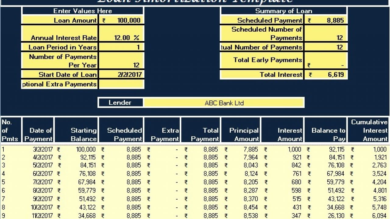 Excel Mortgage Amortization Template from exceldatapro.com