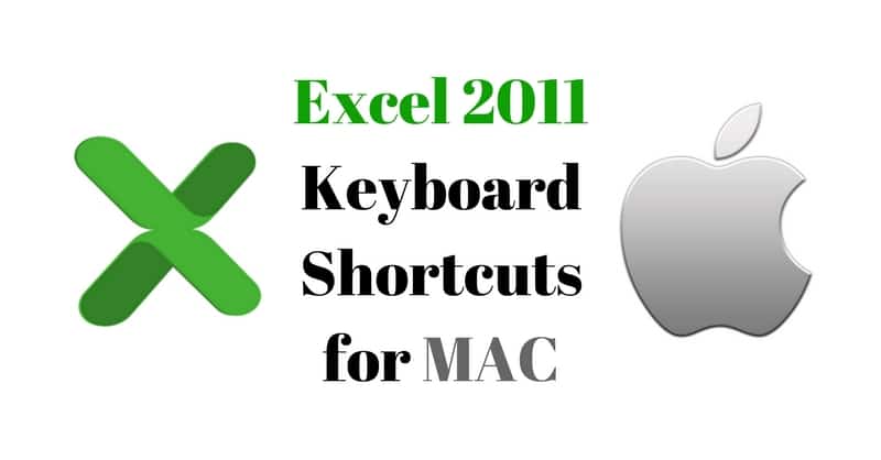 microsoft excel commands for mac