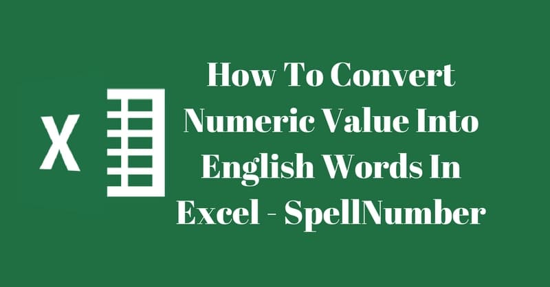 spell number en français excel