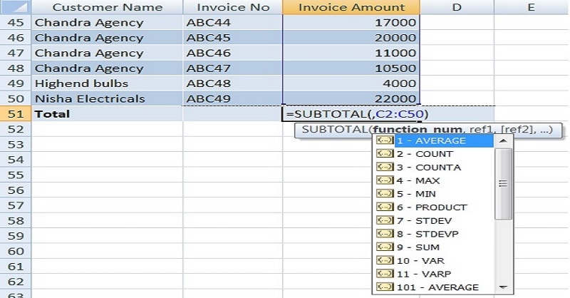 how-to-sum-filtered-data-using-subtotal-function-in-excel-archives