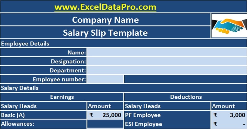 ctc salary slip format