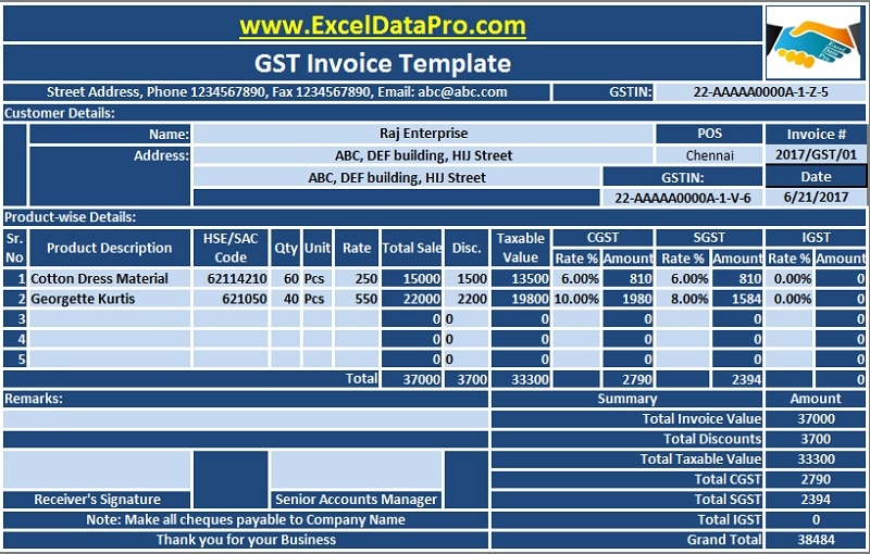 GST Invoice