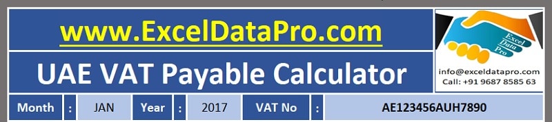 UAE VAT Payable Calculator