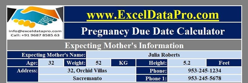 pregnancy week calculator according to due date