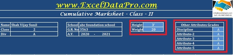 Class-Academic Data