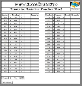 Easy to grade math worksheets vs sheets vba