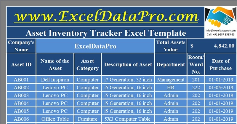 Download Inventory Management Excel Template Exceldatapro