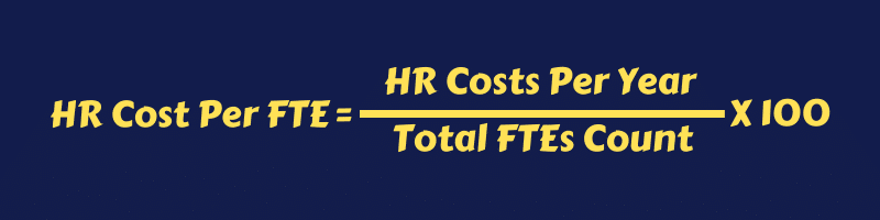 Formula HR Cost Per FTE